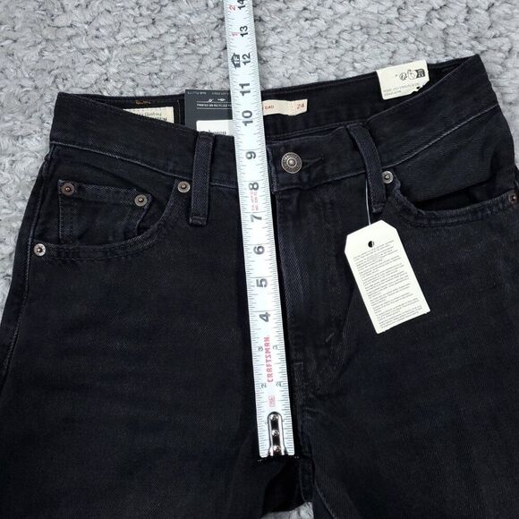 Levi's Premium Baggy Dad Black Loose Relaxed Size 24 x 30 Distressed Y2K - Picture 11 of 11